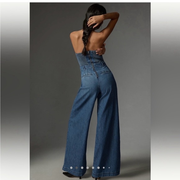 Pilcro Skipper Strapless Wide Leg Jumpsuit - Picture 2 of 3